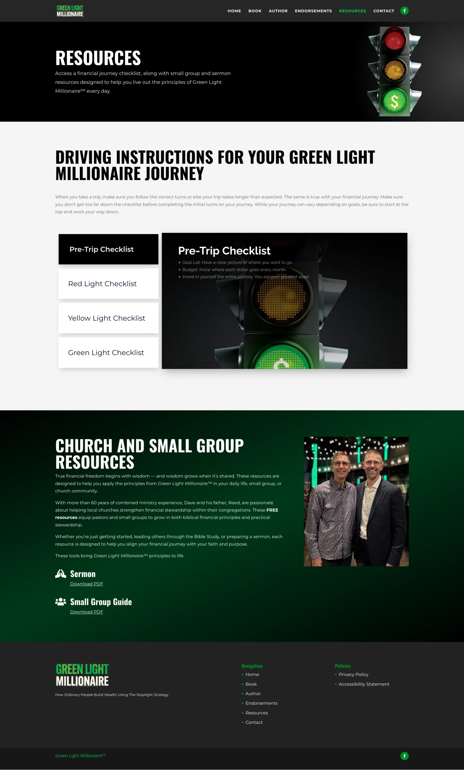 Author website resources page