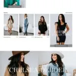 Women's clothing website homepage