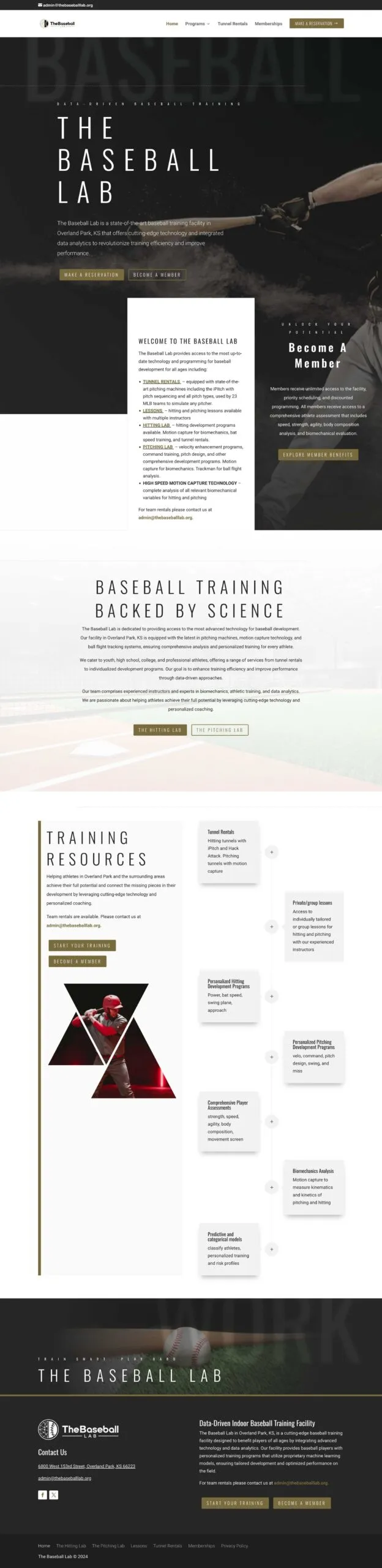 The Baseball Lab homepage
