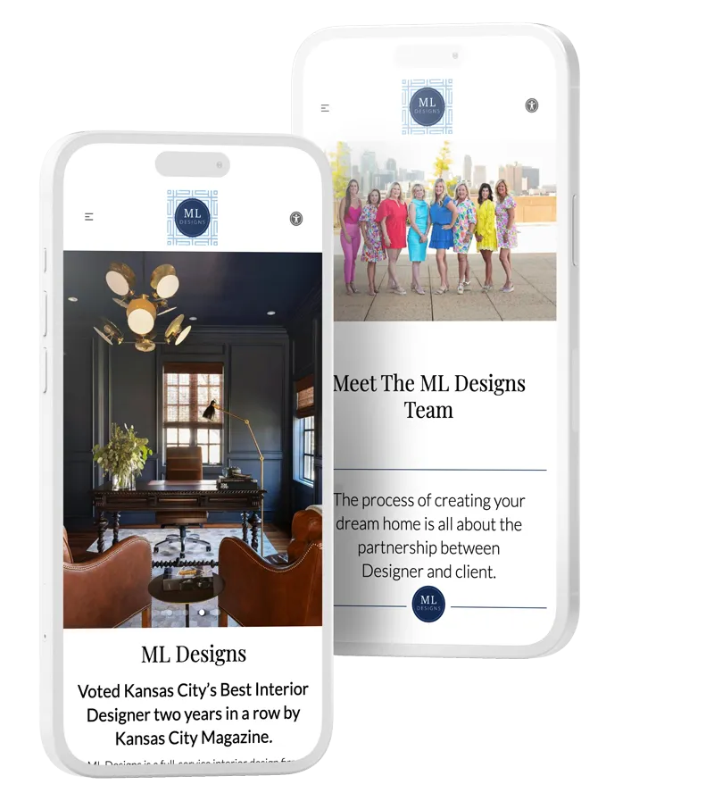 Responsive web designs on mobile phones
